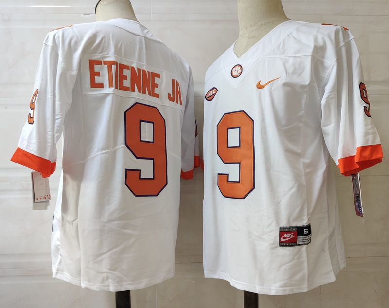 Men Clemson Tigers #9 Etienne jr White 2024 Nike Vapor NCAA Jersey->ncaa teams->NCAA Jersey